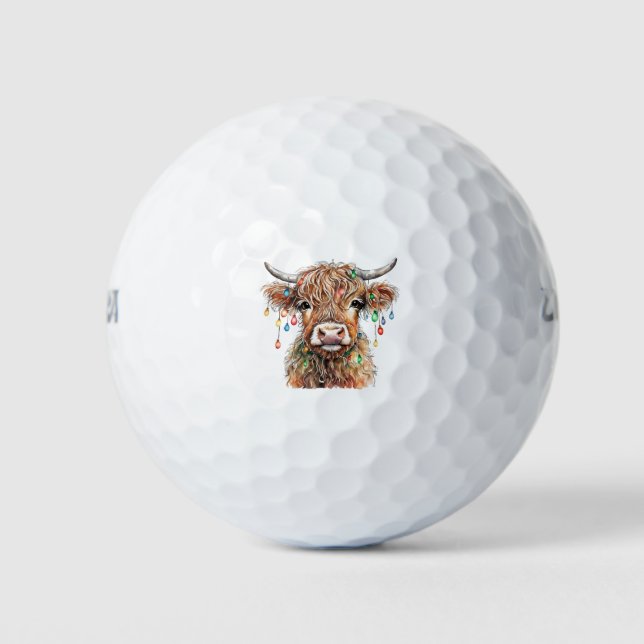 Highland Cow Golf Balls (Front)