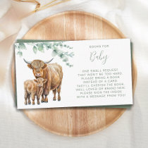 Highland Cow Greenery Farm Animals Books For Baby Enclosure Card