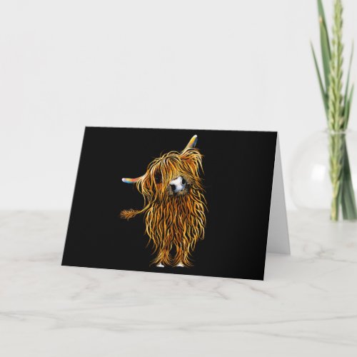 HiGHLaND CoW GReeTiNGS CaRD  CoooWeee 