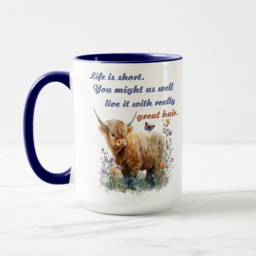 Highland Cow Hair Stylist MugGift for Hairdresser Mug