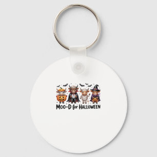 Highland Cow Halloween Spooky Season (2) Keychain