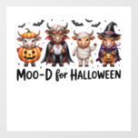 Highland Cow Halloween Spooky Season (2) Wall Decal