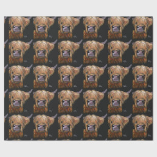 Highland Cow 'Henry' Wrapping Paper