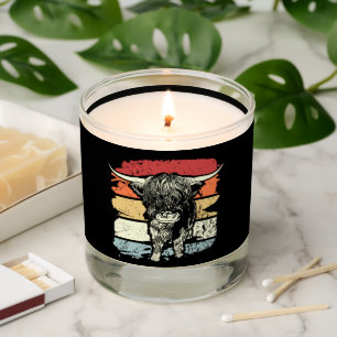 Highland Cow Highland Cows Retro Scented Candle