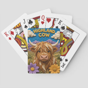 Highland Cow Highland Moor Modern KlayKoo Poker Cards