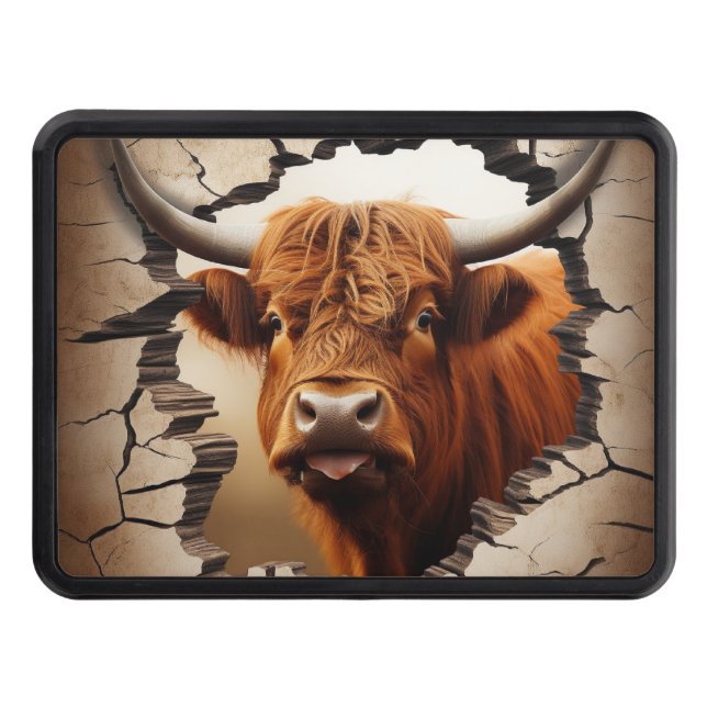 Highland Cow  Hitch Cover (Front)