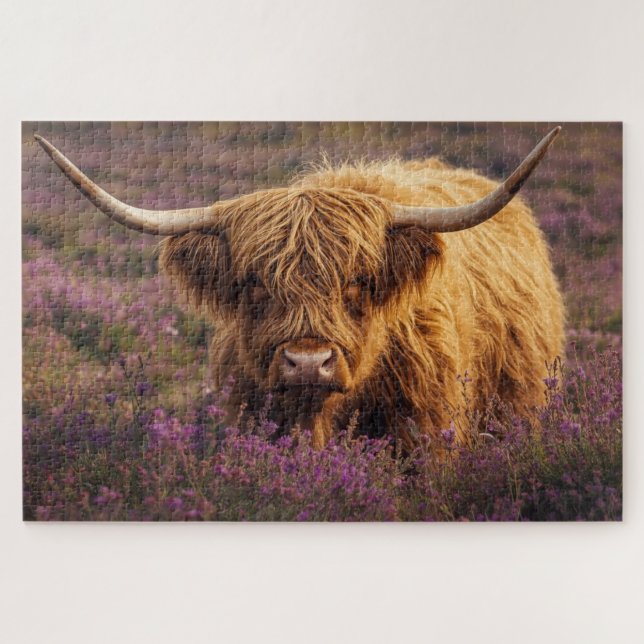 Highland Cow Jigsaw Puzzle (Horizontal)