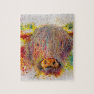 Highland Cow Jigsaw Puzzle