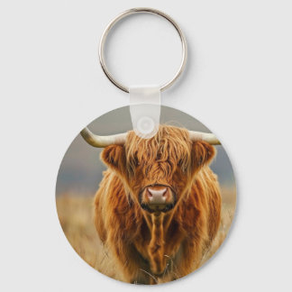 Highland Cow Keychain