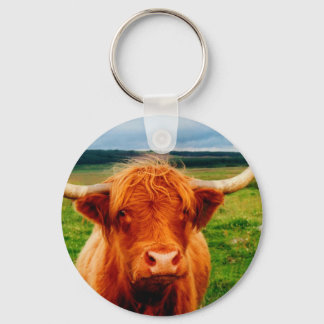 Highland Cow Keychain