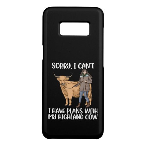 Highland Cow Lover Women Scottish Highland Cow Case_Mate Samsung Galaxy S8 Case