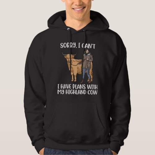 Highland Cow Lover Women Scottish Highland Cow Hoodie