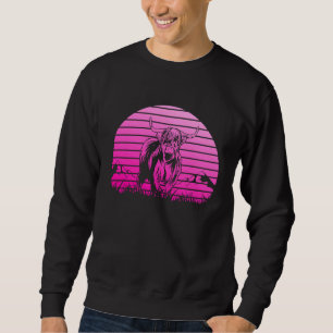 Highland Cow Loves Cute Scottish Highland Cow Grap Sweatshirt
