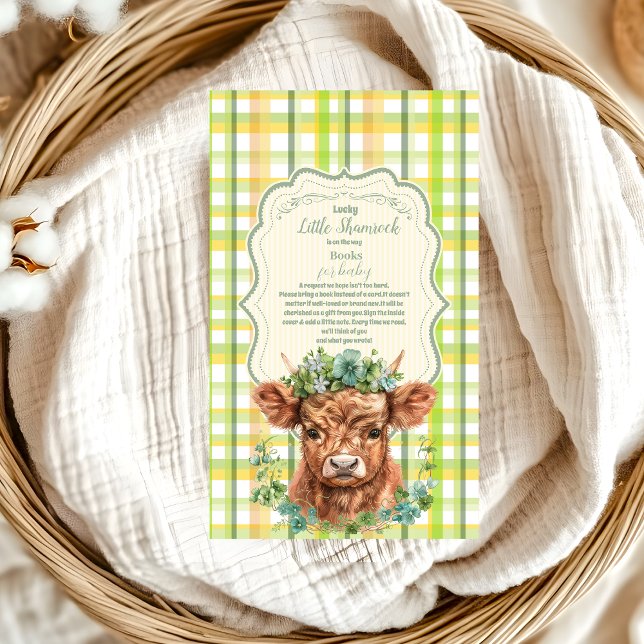 Highland Cow Lucky Little Sha Books for Baby Enclo Enclosure Card (Creator Uploaded)