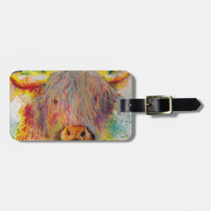 Highland Cow Luggage Tag