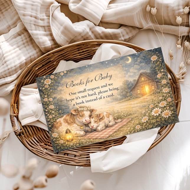 Highland Cow Meadow Books for Baby Enclosure Card (Creator Uploaded)