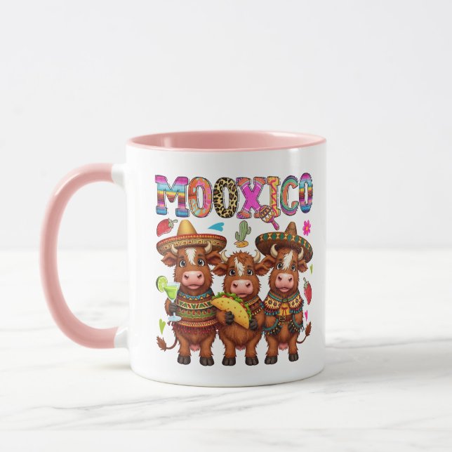 Highland Cow Mooxico Cinco De Mayo Mug (Left)