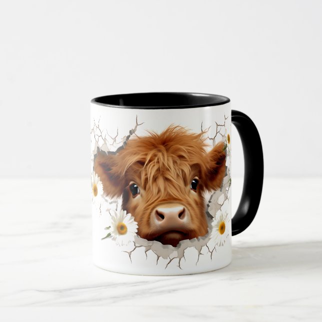Highland Cow Mug (Front Right)