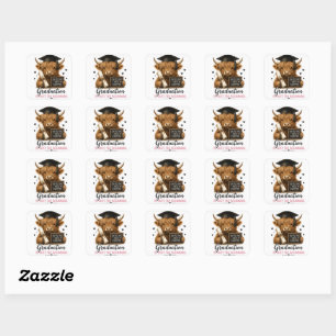 Highland Cow Nurse Graduate Class of 2026 sticker