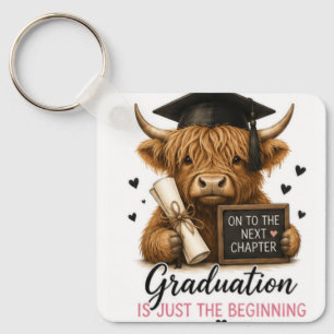 Highland Cow Nurse Graduate Class of 2026keychain Keychain