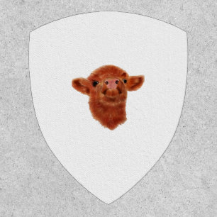 Highland Cow Oversized T-Shirt Patch