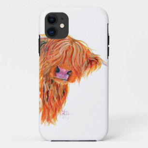 Highland Cow 'Peekaboo' for Iphone and Samsung iPhone 11 Case