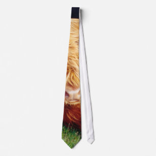 Highland Cow Photo Neck Tie