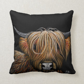 Highland Cow Pillow 'Hamish' Throw Pillow Cushion