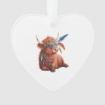Highland Cow Png, Cool Cow Png, Sunglass Ornament