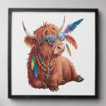 Highland Cow Png, Cool Cow Png, Sunglass Peel And Stick Photo Tile