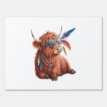 Highland Cow Png, Cool Cow Png, Sunglass Sign