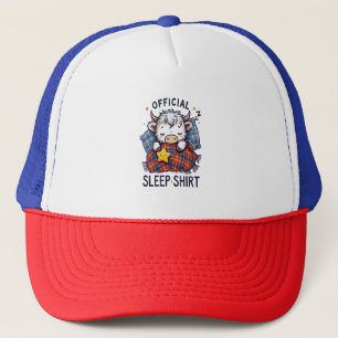 Highland Cow Png, Official Sleep Png Trucker Hat