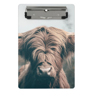 Highland cow portrait mini clipboard