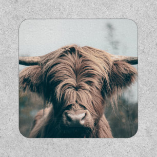 Highland cow portrait patch