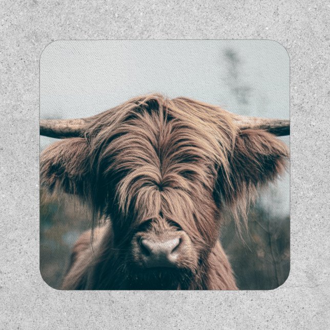 Highland cow portrait patch (Front)