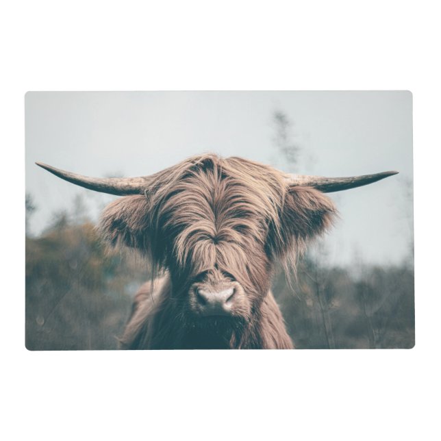 Highland cow portrait placemat (Front)