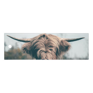 Highland cow portrait ruler