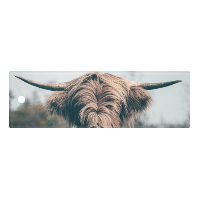 Highland cow portrait ruler (Front)