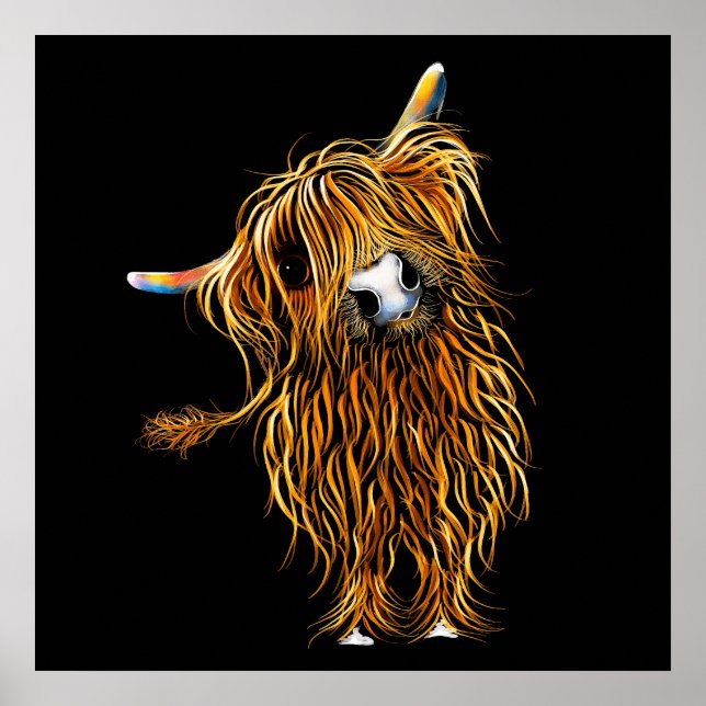 HiGHLaND CoW PRiNT "CoooWeee' BY SHiRLeY MacARTHuR (Front)