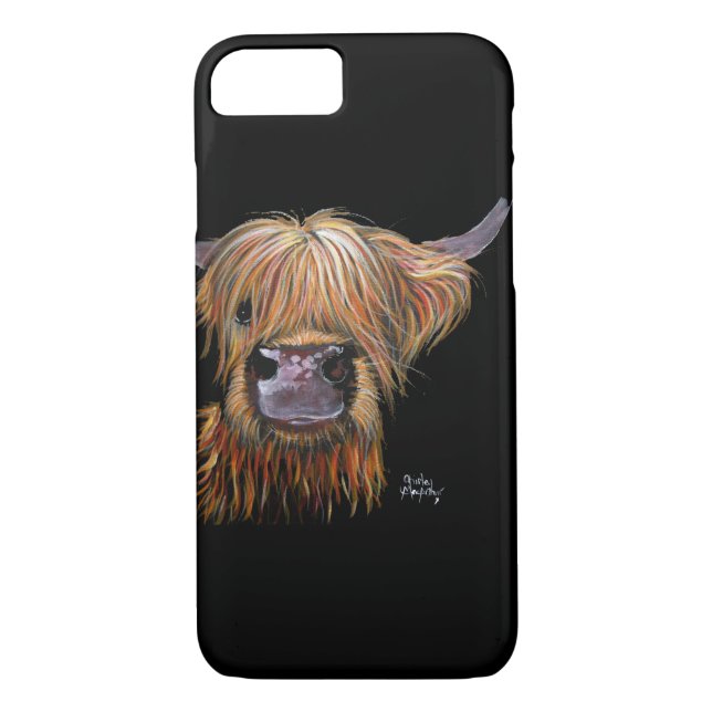HiGHLaND CoW PRiNT "HeNRY' BY SHiRLeY MacARTHuR Case-Mate iPhone Case (Back)