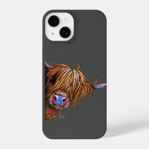 Highland Cow Print IPhone Case SuGaR LuMP oN GReY