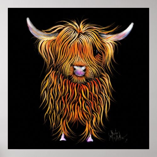 HiGHLaND CoW PRiNT SCoTTiSH  HuMPHReY  BY SHiRLe