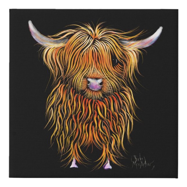 HiGHLaND CoW PRiNT SCoTTiSH ' HuMPHReY ' BY SHiRLe (Front)