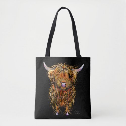 HiGHLaND CoW PRiNT SCoTTiSH  HuMPHReY  ToTe BaG