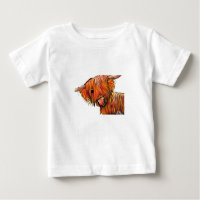 HiGHLaND CoW PRiNT SCoTTiSH ' RaY (oF SuNSHiNe) Baby T-Shirt