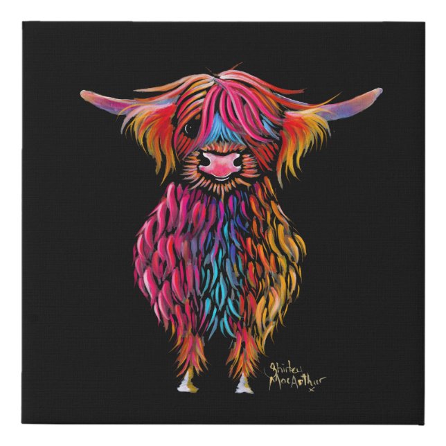 HiGHLaND CoW PRiNT SCoTTiSH ' WiNSToN ' BY SHiRLeY (Front)