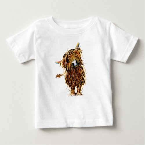 Highland Cow Print T_SHiRT  CoooWeee 