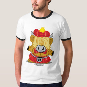 Highland Cow Red Kilt T-Shirt