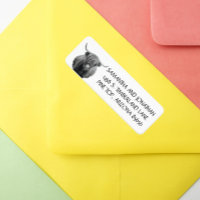 Highland Cow Return address Label