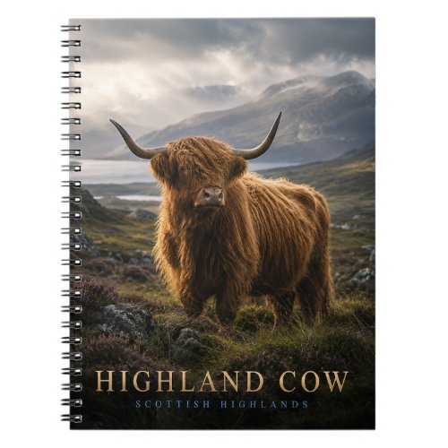Highland Cow Scottish Highlands ANIMALS Notebook